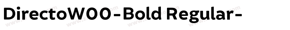 DirectoW00-Bold Regular字体转换